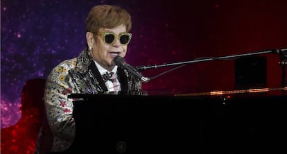 Elton John durante un concierto en Nueva York el pasado enero.