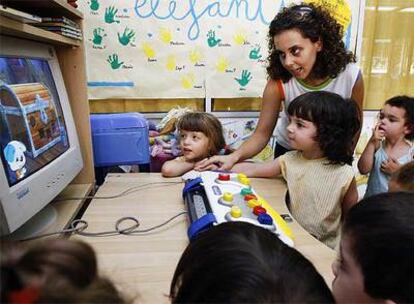 Niños del parvulario Ter Vint de Barcelona.