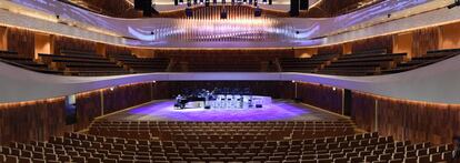 Vista del Zaryadye Concert Hall, de Moscú, cuyos asientos son Ascénder.