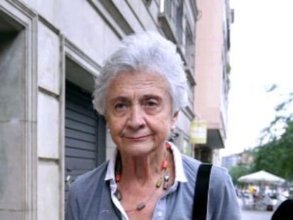 Marta Ferrusola, a la sortida del seu domicili, el 2 de setembre passat.