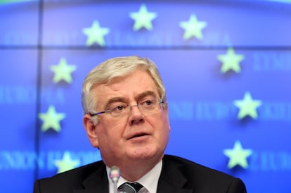 Eamon Gilmore en Bruselas, en una imagen de archivo.