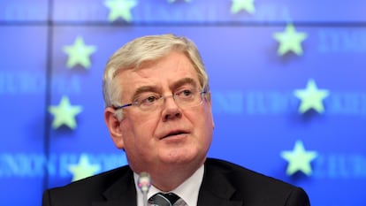 Eamon Gilmore en Bruselas, en una imagen de archivo.