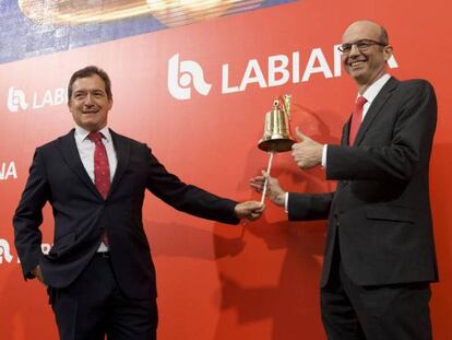 Manuel Ramos Ortega, CEO y Todor Velev, CFO de Labiana, en su debut en BME Growth.