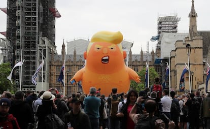 'Baby Trump'', durante protesto em Londres