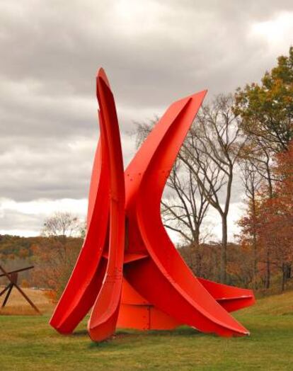 Una de las esculturas del Storm King Art Center.