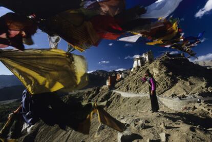 Panorámica desde el palacio de Leh, en el Himalaya indio.