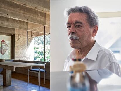 Una de las estancias de la casa que Mendes da Rocha construyó para él mismo y su familia en 1964, en Butantã (São Paulo), y en la que vivió más de 30 años.