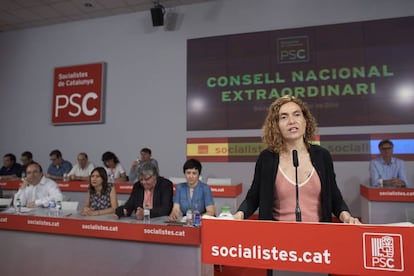 Meritxell Batet, al Consell Nacional del dissabte passat.