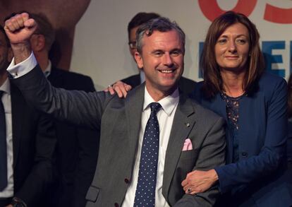 Norbert Hofel candidato a la presidencia de Austria por el partido de derechas Austrian Freedom Party el pasado 22 de mayo.