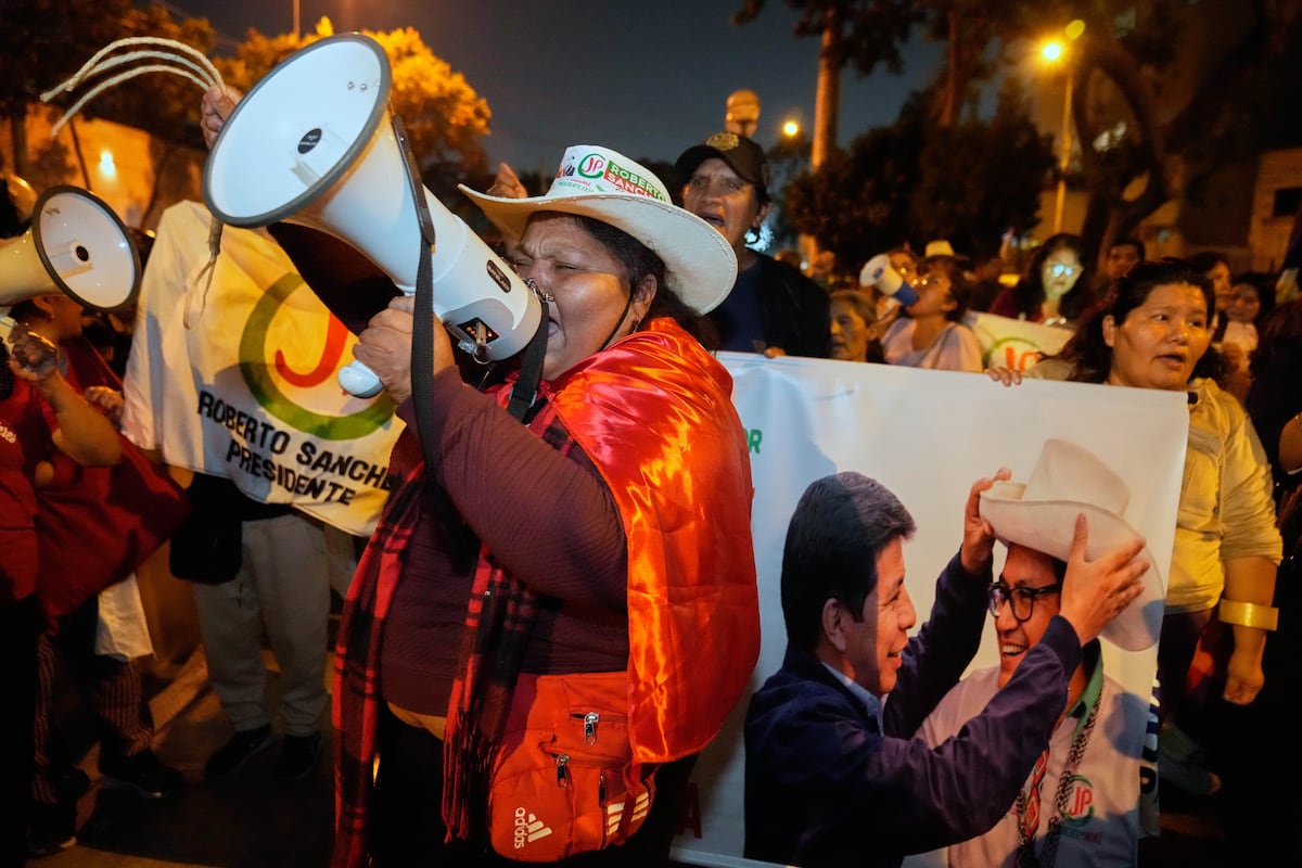 Sánchez overtakes Fujimori in Peru count with 95% tallied; overseas vote still to come