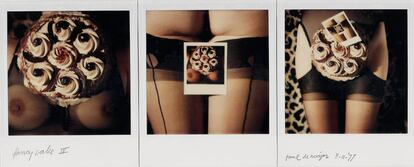 Paul de Nooijer, Fancy Cake IV, 1977. Polaroid SX-70. Tríptico