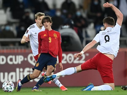 Bryan Gil, este domingo durante el Georgia-España.