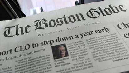 La edición de 'The Boston Globe' del pasado 15 de agosto.