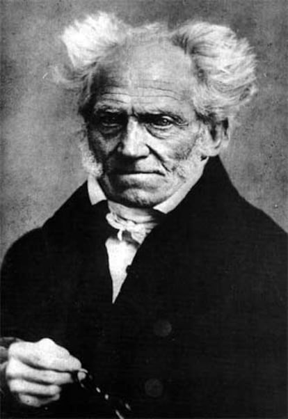 Arthur Schopenhauer (1788-1860), fotografiado por Johann Schäfer en 1859.