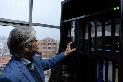 Bolivian Attorney General, Wilfredo Chávez, at his office in El Alto, Bolivia.