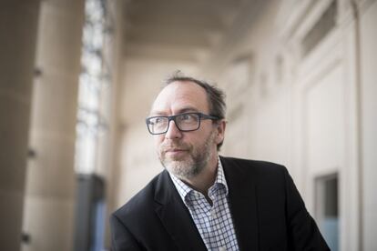 El cofundador de la Viquip&egrave;dia Jimmy Wales. 