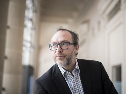 El cofundador de la Viquip&egrave;dia Jimmy Wales. 