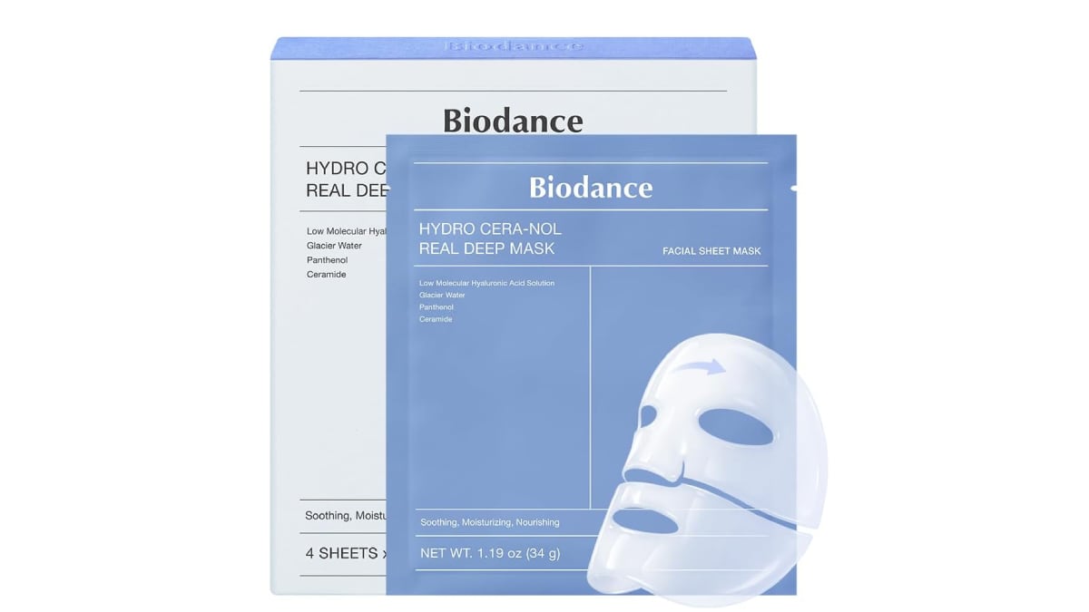 Mascarilla facial de hidrogel nocturna, de Biodance.