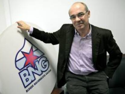 El portavoz parlamentario del Bloque Nacionalista Galego (BNG), Francisco Jorquera, durante una entrevista con Efe. EFE/Archivo