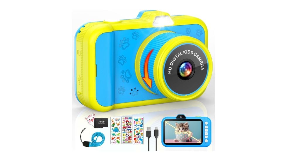 Cámara de fotos infantil.