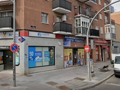 Una oficina de Purísima Seguros en el barrio de Vallecas de Madrid.