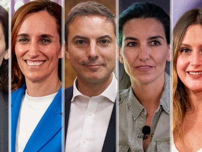 Isabel Díaz Ayuso, Mónica García, Juan Lobato, Rocío Monasterio y Alejandra Jacinto participan en el debate de Telemadrid como candidatos de la Comunidad de Madrid a las elecciones del 28-M.