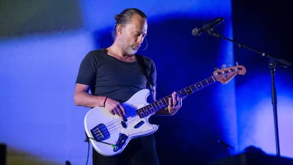 Thom Yorke durante su concierto en BBK Live de Bilbao.