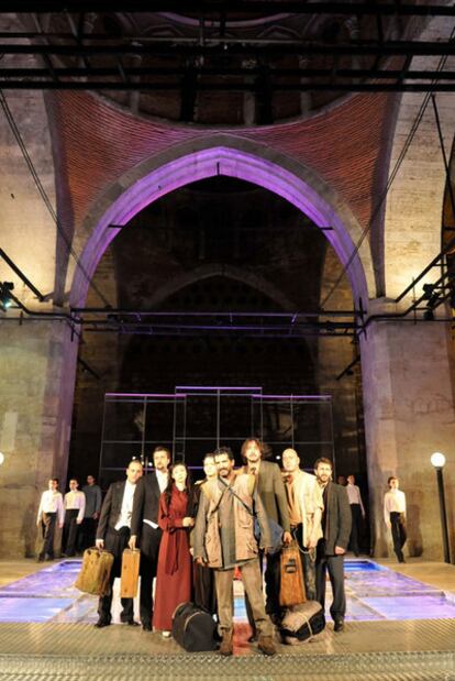 <i>Un momento de la representación en Estambul de La gran sultana, de Cervantes, con dirección de José María Pou.</i>