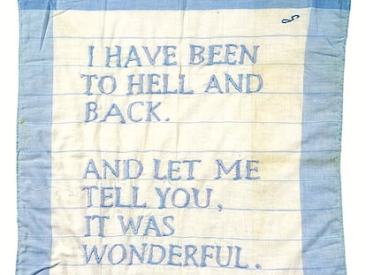 Pañuelo bordado de Louise Bourgeois.