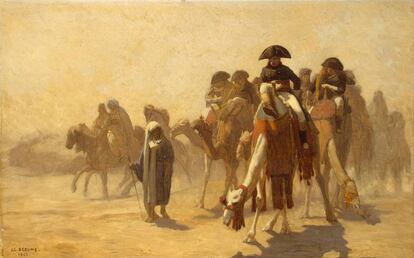 Napoleón durante su campaña en Egipto.