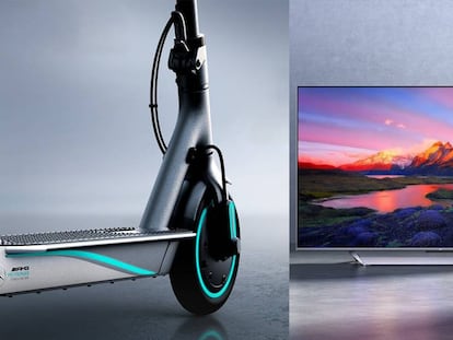 Xiaomi Mi TV Q1 y Mi Electric Scooter Pro 2