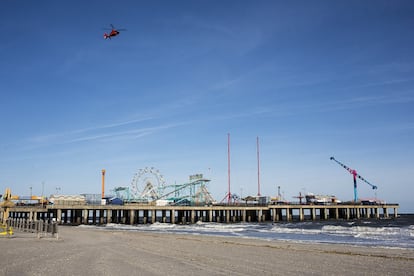 Un parque de atracciones de Atlantic City cerrado temporalmente.