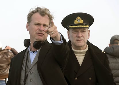 Christopher Nolan (i), nominado a Mejor Dirección por 'Dunkerque'.