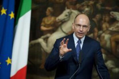 El primer ministro de Italia, Enrico Letta.