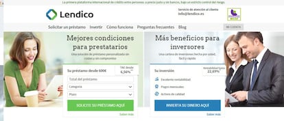 Se autodenomina como “la primera plataforma internacional de crédito entre personas, bajo un estricto control del riesgo”. Básicamente, ponen en contacto a personas que quieren prestar dinero con personas que lo necesitan. La diferencia, en este caso, es que se puede actuar como inversor, gracias a un proceso de verificación por parte de la plataforma para minimizar el riesgo y asegurar la solvencia del prestatario, así como el interés asociado a su préstamo. Ofrecen una TAE al 6,56% para un prestatario que haya sido clasificado dentro de la plataforma como Lendico A y asumiendo un préstamos de 1.000 euros a 24 meses.