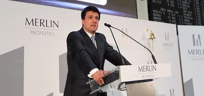El presidente de Merlin properties, Ismael Clemente, durante la salida a Bolsa de la compañía.