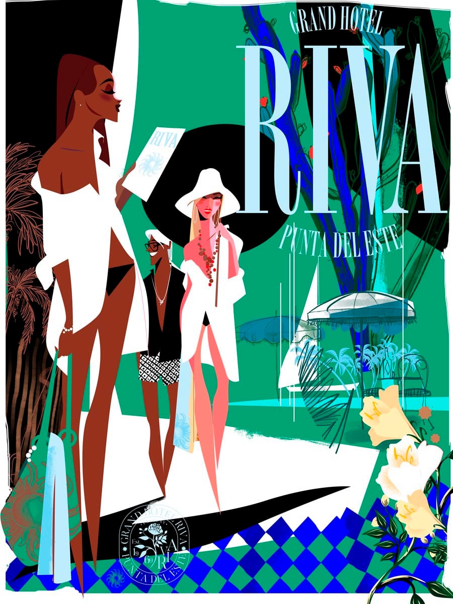 El hotel imaginario de Punta del Este, Uruguay, del ilustrador Jorge Arévalo.