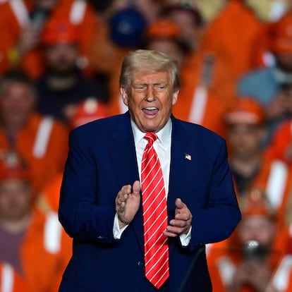 President Donald Trump gestures after speaking at the U.S. Steel Mon Valley Works-Irvin plant, Friday, May 30, 2025, in West Mifflin, Pa. (AP Photo/David Dermer) 


Associated Press / LaPresse
Only italy and spain