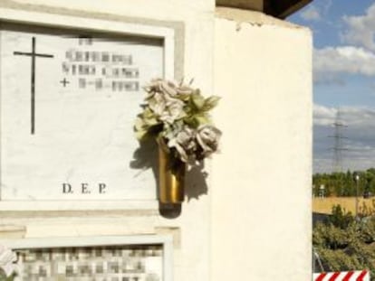 El crematorio del Cementerio Sur de Carabanchel. 