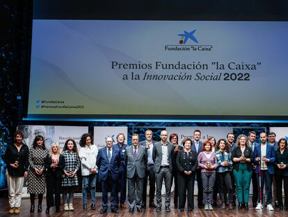Los galardonados en los VII Premios Fundación 'la Caixa' a la Innovación Social.