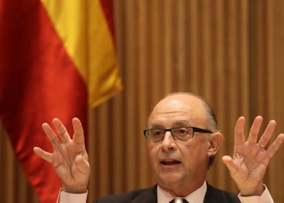 Rueda de prensa de Cristóbal Montoro, presentación Presupuestos Generales del Estado 2012