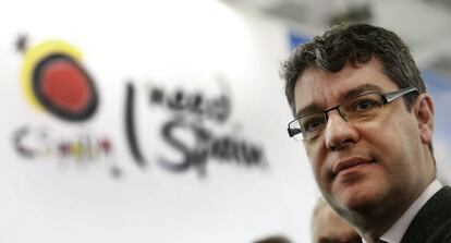 El ministro español de Energía, Álvaro Nadal, en la Feria de Turismo de Berlín, este miércoles.
