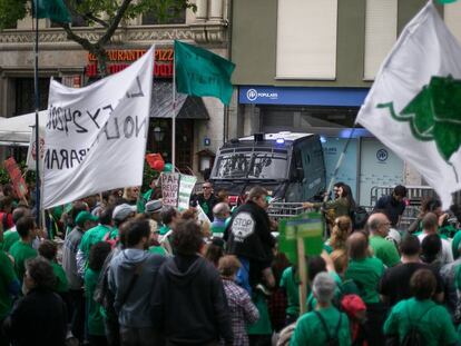 Protesta davant d&#039;Endesa, el 2016.