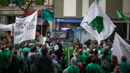 Protesta davant d'Endesa, el 2016.