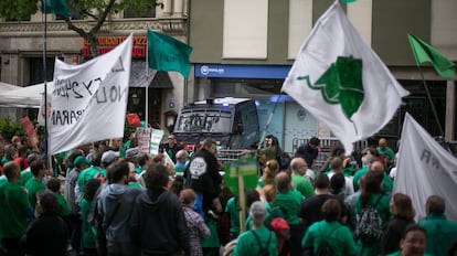 Protesta davant d&#039;Endesa, el 2016.