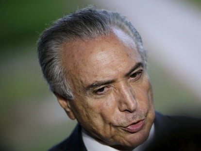 O vice-presidente Michel Temer.