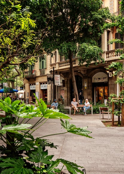 La calle Consell de Cent, en Barcelona, una de las vías que atraviesan el Eixample.