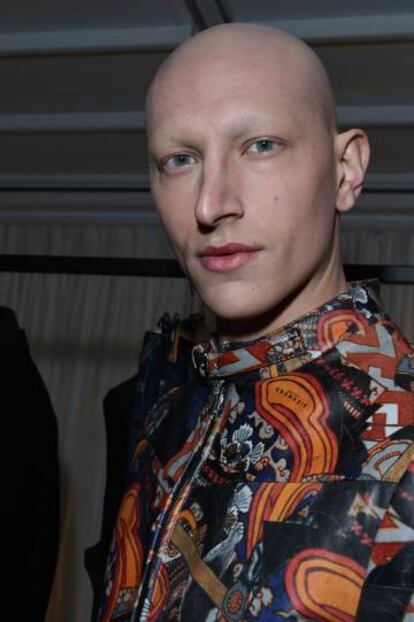 Fausto Di Pino, en el desfile de Richmond en Milan.