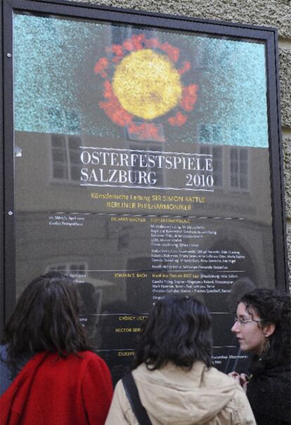 Cartel del Festival de Pascua de Salzburgo, en Austria.