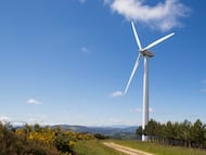 Parque eólico de Acciona, en Fonsagrada.